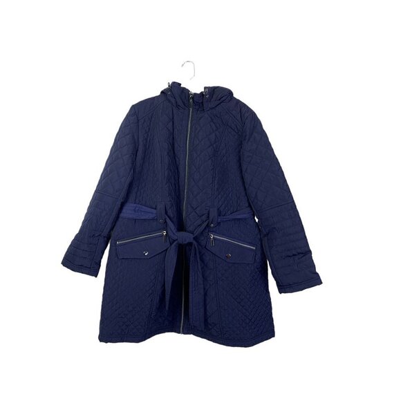 Gallery Woman Jackets & Blazers - Gallery Woman Navy Blue Coat